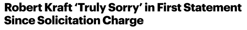 Illustration for article titled Everyone Fell For Robert Kraft's "Apology"Â
